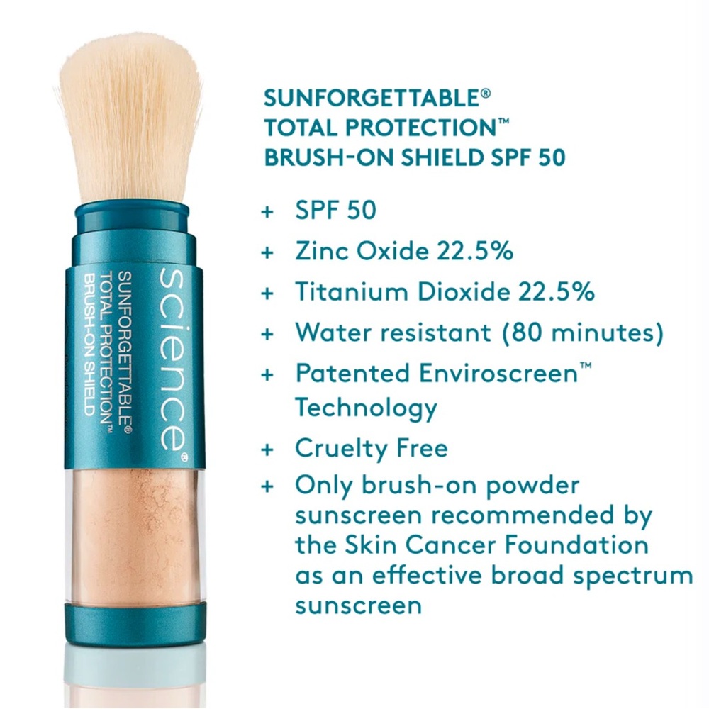 COLORESCIENCE SPF 50 Sunscreen brush on DEEP